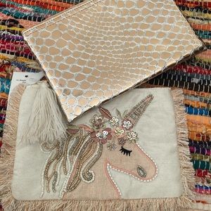 Rose gold Unicorn wallet set